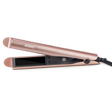 AGARO 2-in-1 Hair Straightener & Curler | Ceramic Plates, Fast Heating, Rose Gold Styling Tool
