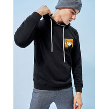 Bewakoof Men's Black Thunder Breathing Zenitsu Graphic Printed Hoodies