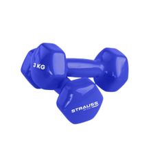 Strauss Vinyl Dumbbell Pair (Blue)