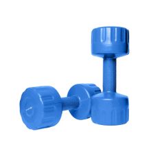 Strauss Pvc Dumbbell (Pack of 2) (5Kg) (Blue)