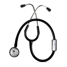 Dr. Odin Dual Head Stethoscope With Extra Diaphgram And Ear Knobs (Black)