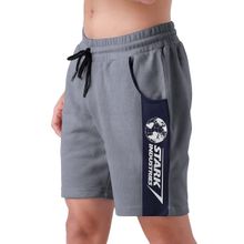 The Souled Store Men Official Marvel Stark Industries Grey Performance Shorts Marvel