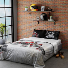 QuirkLoom Bike Satin Printed King Bed in a Bag