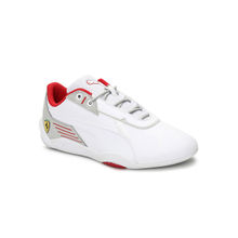 Puma Ferrari Motorsport R-Cat Machina Jr Kids Unisex White Casual Shoes