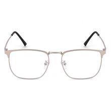 ROYAL SON Square Silver Eye Glasses for Men Women Sf0086-C3