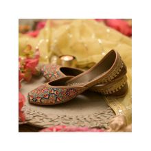 Coral Haze Kiran Pink Juttis