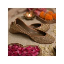 Coral Haze Shamaa Gold Juttis