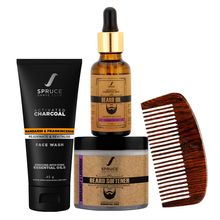 Spruce Shave Club Advanced Beard Grooming Kit