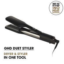 GHD Duet Style Professional 2-in-1 Hot Air Styler Black Hair Straightener