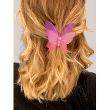 OOMPH Purple Gradient Large Big Butterfly Hair Claw Hair Clip