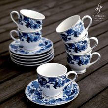 HITKARI POTTERIES Monsoon Cup Saucer Set Of 12Pc