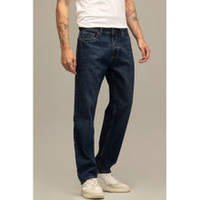 Snitch Refined Navy Blue Relaxed Fit Jeans