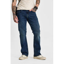 Snitch Navy Blue Boot Cut Jeans