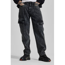 Snitch Charcoal Grey Regular Fit Jeans