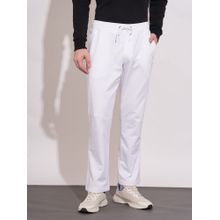 Being Human Men White Pure Cotton Trackpant
