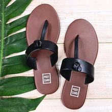 Postcard Solid Black Flats