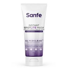 Sanfe Instant Spotlite Mask For Dark Underarm, Neck & Body, 2.5% Kojic Acid & 3.1% Glycolic Acid