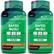 Nourish Vitals Safed Musli Capsules - 500mg Safed Musli Extract