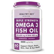 HealthyHey Nutrition Fish Oil - Omega 3 Mercury Free Burpless - Softgel
