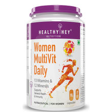 HealthyHey Nutrition Multi Vitamin For Women - 13 Vitamins & 12 Minerals - Veg Capsules