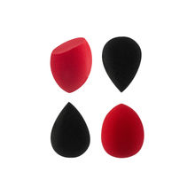 PAC Beauty Blender Sponge (Mini) (4 Pcs) (Red + Black) (Mix)