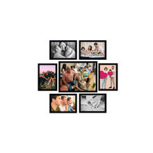 eCraftIndia Memory Wall Collage Photo Frame - Set of 7 Photo Frames, 1 Photos