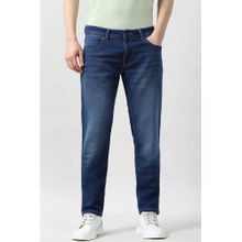 Peter England Men Blue Mid Wash Jeans