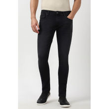 Peter England Men Black Light Wash Jeans