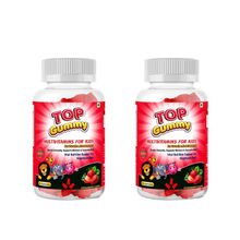 Top Gummy Multivitamins For Kids With 16 Vitamins & Minerals Strawberry Flavor (Pack Of 2)