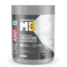 MuscleBlaze Creatine Monohydrate CreAMP With CreAbsorb (250 g, Unflavoured, 80 Servings)