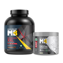 MuscleBlaze Super Gainer Xxl, For Muscle Mass Gain, Chocolate With Creatine Monohydrate, Unflavoured