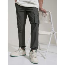 HIGHLANDER Men's Grey Cargo Style Joggers