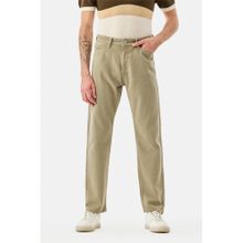 Snitch Khaki Denim Relaxed Casual Jeans for Men