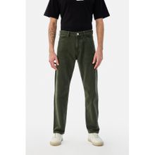Snitch Olive Denim Relaxed Casual Jeans for Men