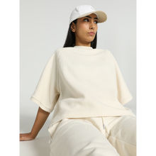 Puma INFUSE Relaxed Womens Off White T-Shirt