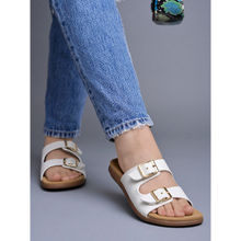 Shoetopia Stylish Solid White Flats for Women