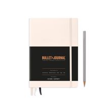 Leuchtturm1917 120G Bullet Journal Edition 2 Medium A5-Size Hard Cover Notebook (Dotted) - Blush