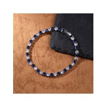Salty Alpha Men Blue Two Tone Radiance Tennis Bracelet