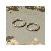 Salty Alpha Men Midas Silver Hoop Earrings
