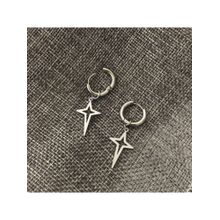 Salty Alpha Men Silver Stardust Drop Earrings