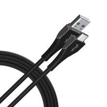 pTron Solero T241 2.4A Type-C Data & Charging USB Cable, 480Mbps Data Sync, Durable 1-Meter - Black
