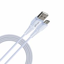 pTron Solero T241 2.4A Type-C Data & Charging USB Cable, 480Mbps Data Sync, Durable 1m Long - White