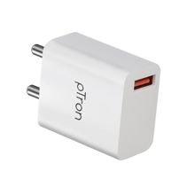 pTron Volta FC12 20W QC3.0 Smart Fast Charging USB Charger for All Android & iOS Devices - White