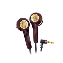 FINGERS SoundGlitz Wired Earphones (Pure Bass | Built-in Mic | Free Carry Case, Burgundy + Gold)
