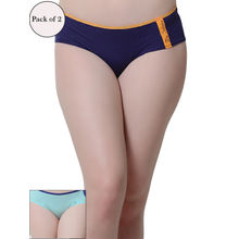Da Intimo Voilet and Blue Pack of 2 Cotton Panties