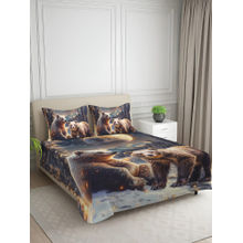 Signature Brown Super Soft Bedsheet with 2 Pillow Covers (King)