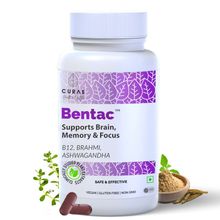 Curae Health Bentac - Improve Memory, Focus, Boost Concentration & Brain Supplement - Vegan Tablets