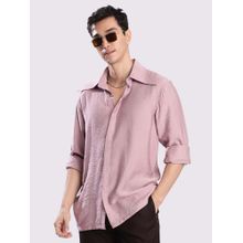 Bene Kleed Pink Viscose Full Sleeves Shirt