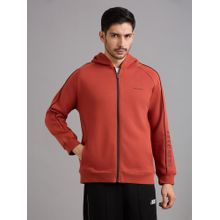 SKECHERS Rust Hooded Full Sleeves Hoodie