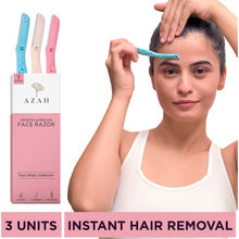 Azah Reusable Face Razor For Women Facial Hair Instant & Painless Hair Removal